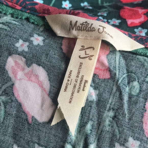 🚨B2G1 MATILDA JANE Green Pink Blue Floral Button Up Top - Picture 5 of 5